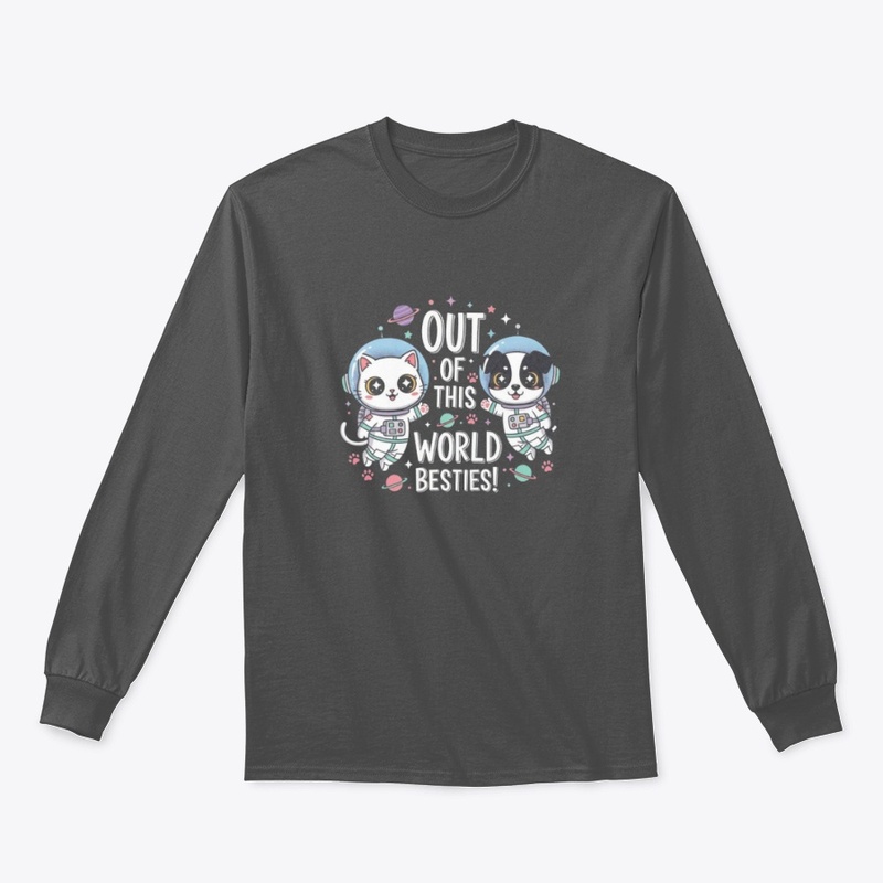 Space Besties Milo & Bo Kawaii Tee🚀🐾