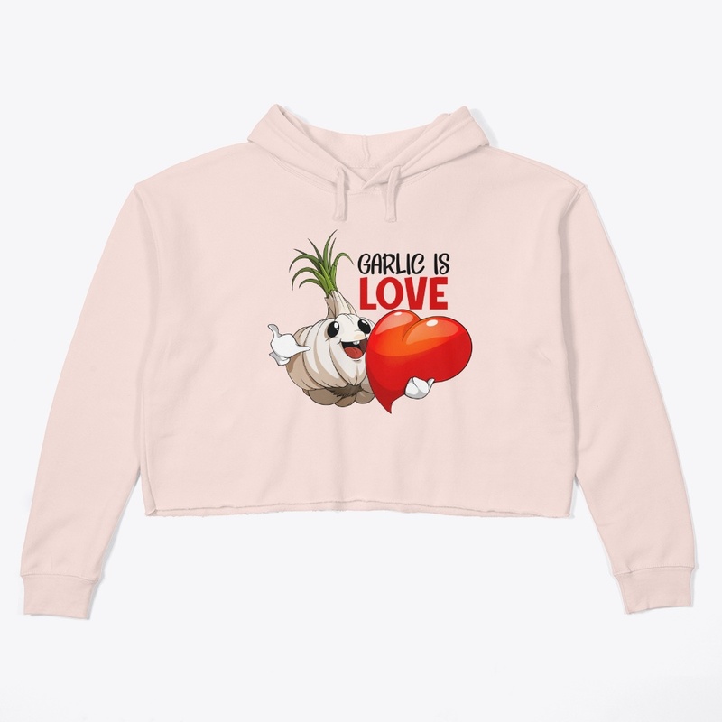 Womens Garlic Is Love (Black Lettering)