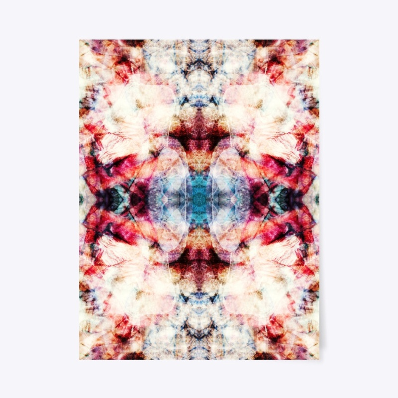 Abstract Colorful Batik Pattern