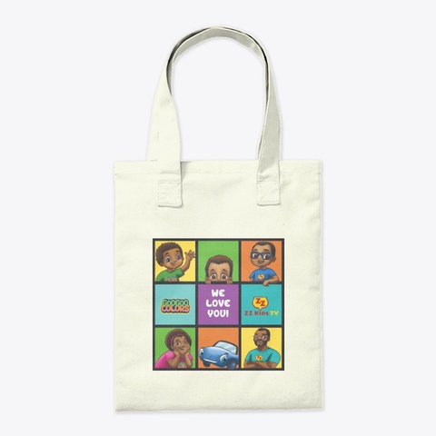 Goo Goo Colors & Zz Kids Tv Family Bag Natural T-Shirt Back