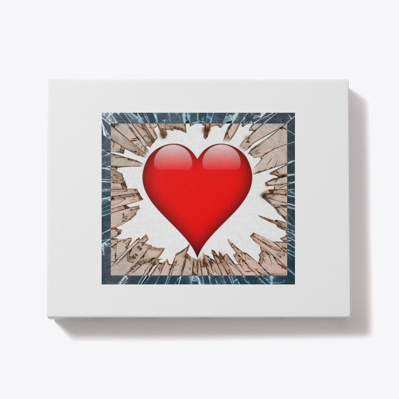 big heart red