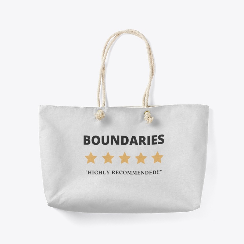 Boundaries w/Black Writing