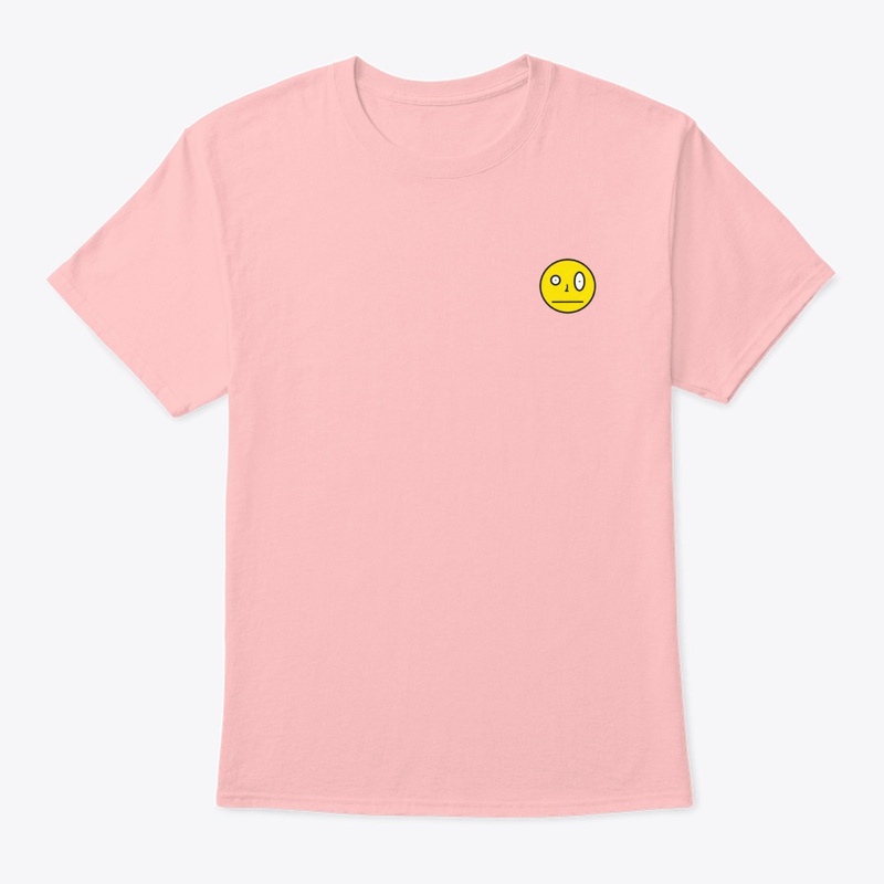Emoji face pink shirt