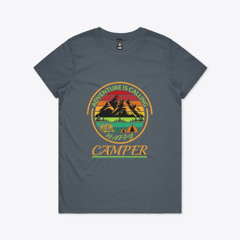 VINTAGE Camping T-Shirt Happy Camper