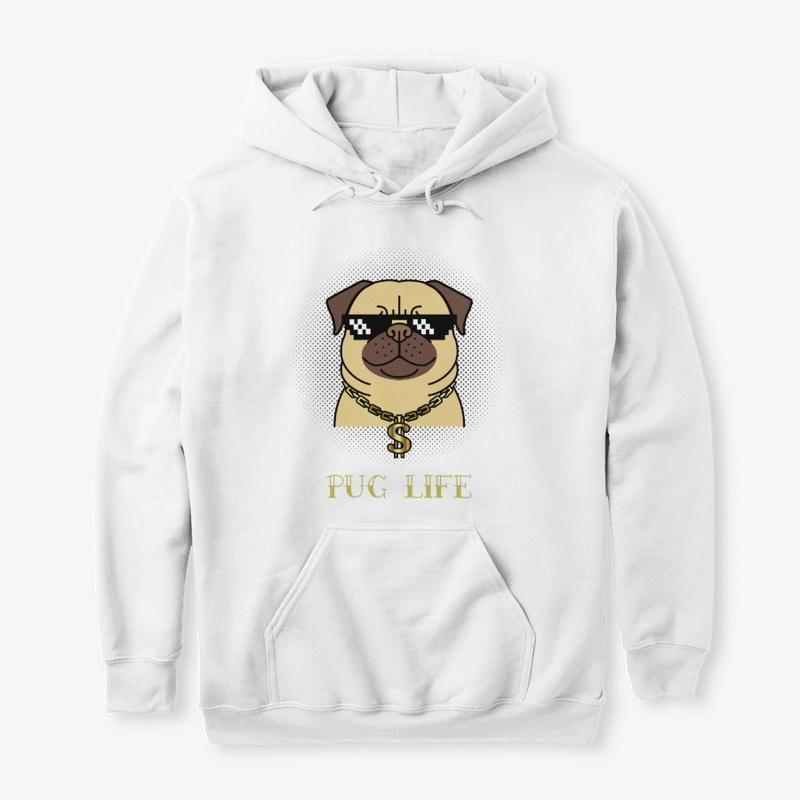 Pug life - T-shirt with pug 