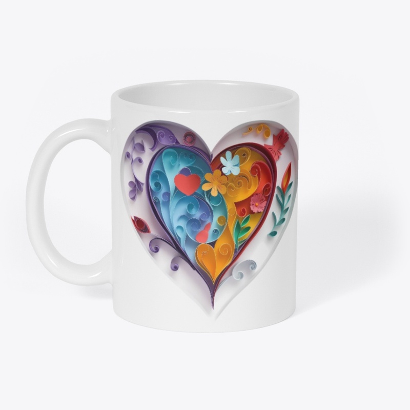 Heart art t-shirt 