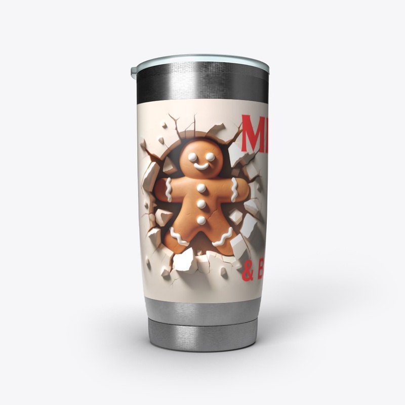 Merry & Bright Gingerbread in 3D