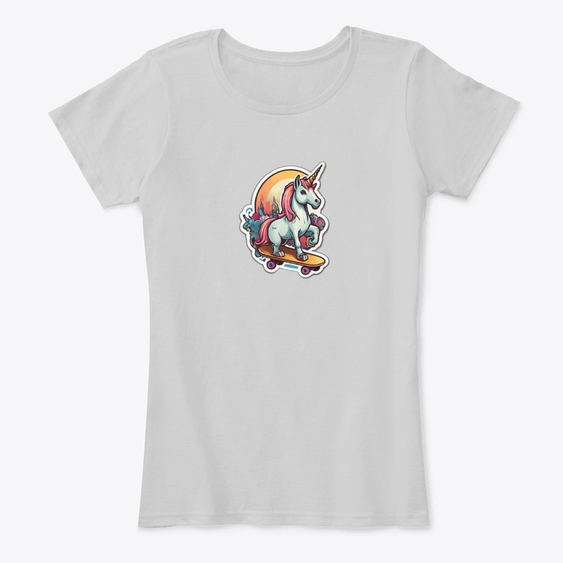 Unicorn Skater street style t-shirt