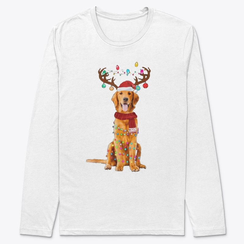 GOLDEN RETRIEVER CHRISTMAS T SHIRT