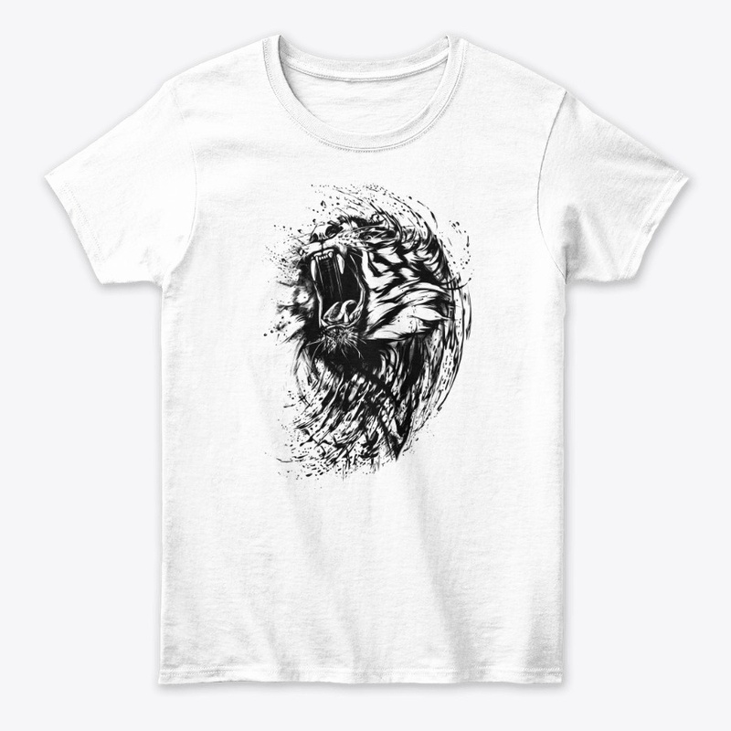 Roaring tiger
