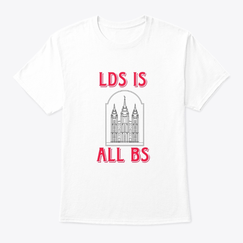 LDS is All BS apparel - Red Lettering