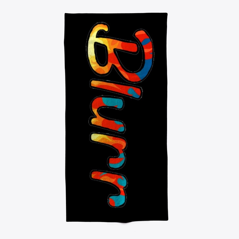 Fire Blurr Beach Towel 