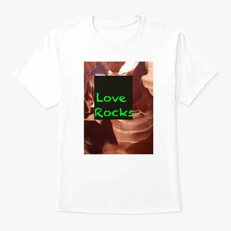 Love Rocks Funny Neon Green Nature Pic