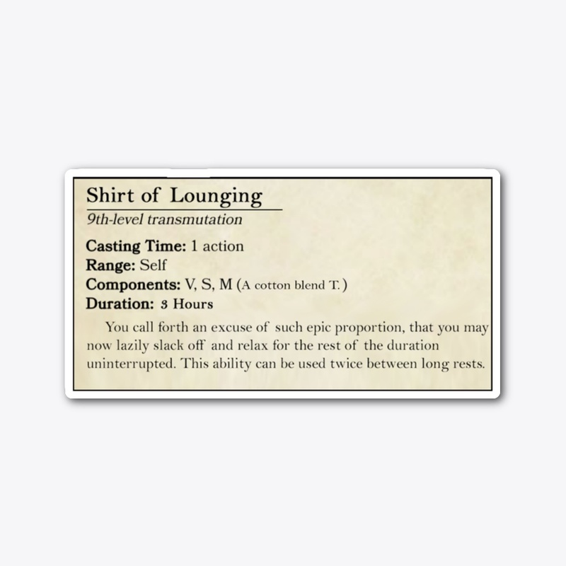 Shirt of Lounging