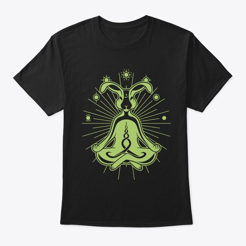 Meditating Green Rabbit