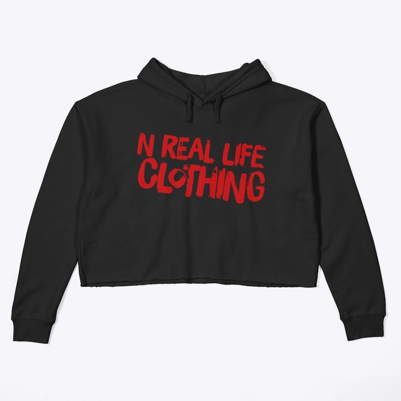 N Real Life Crop Hoodie