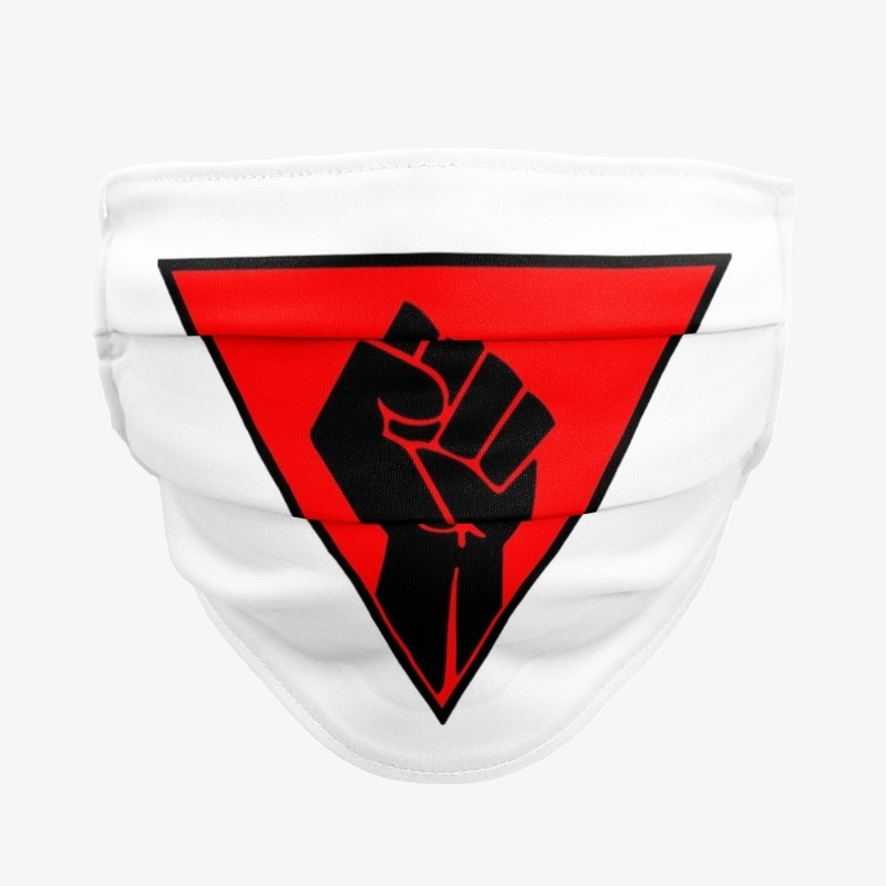 Red triangle with Resist Fist 