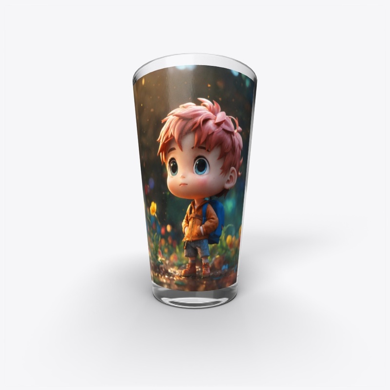 Designer pint glass 