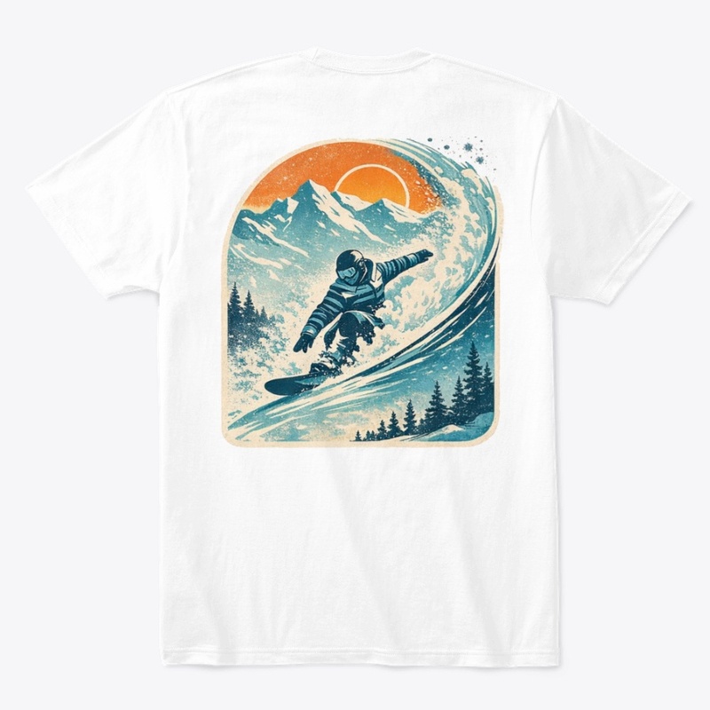 retro snowboarder