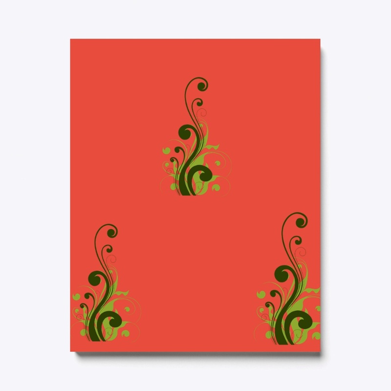 Floral paint canvas print