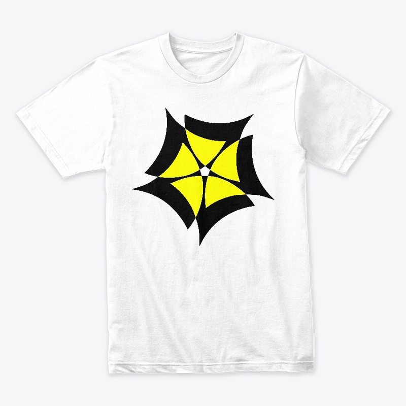 Abstract Yellow Star Flower T-Shirt