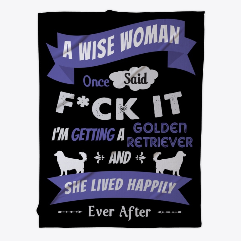 Wise Golden Retriever Woman Gift