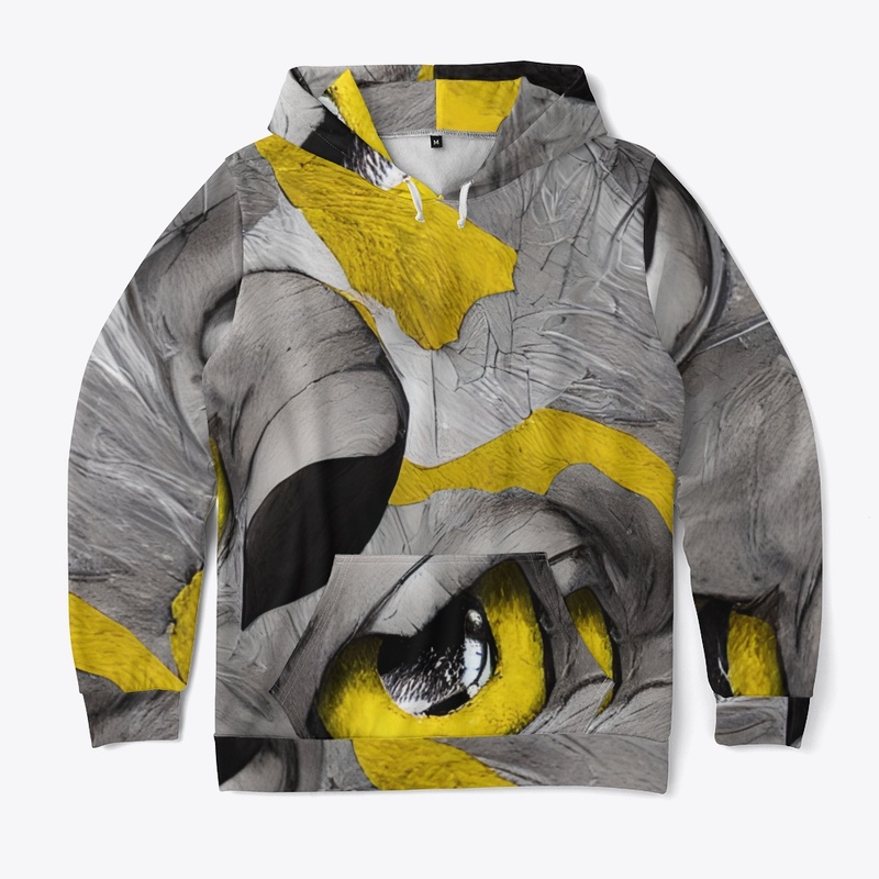 Black, Gray and Gold Abstract Design 