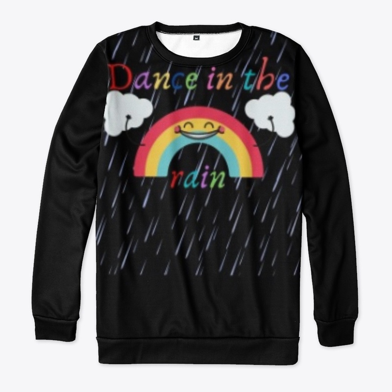 Dance in the rain rainbow design