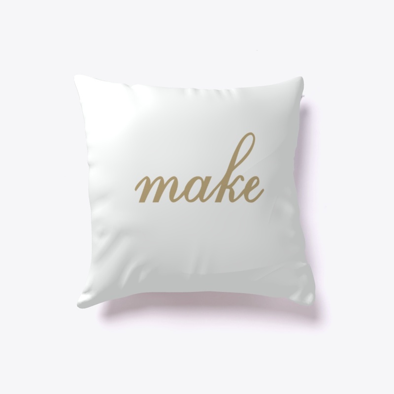 Conversation Pillow - "make"