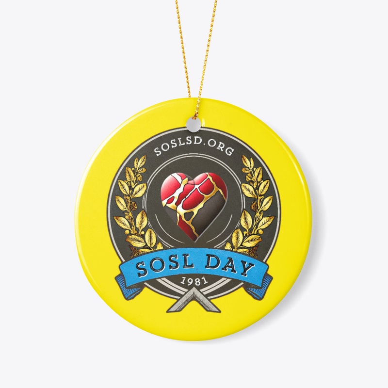 SOSL day V1 full color ceramic ornament