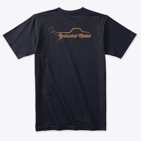 Rm Gold Vintage Navy Camiseta Back