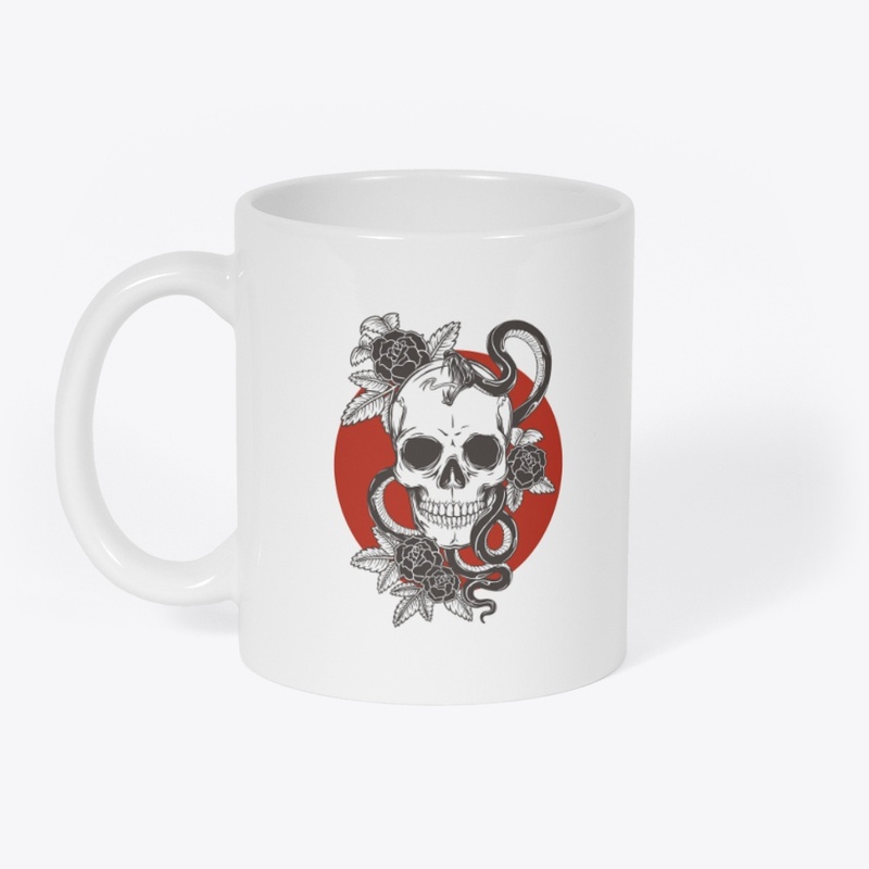 "The Skulls Graphic White T-Shirt"
