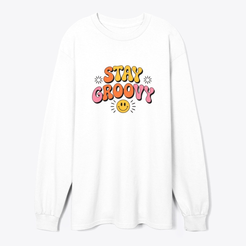 Stay Groovy Retro Tee | Minimalist 70s 
