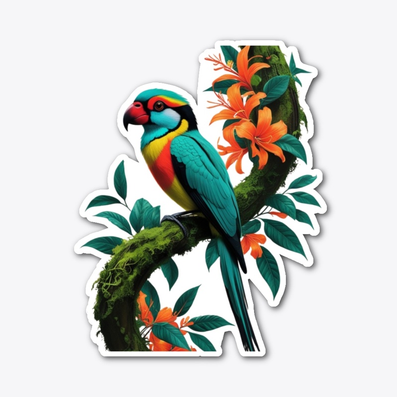Rainforest Beauty Parrot Design 