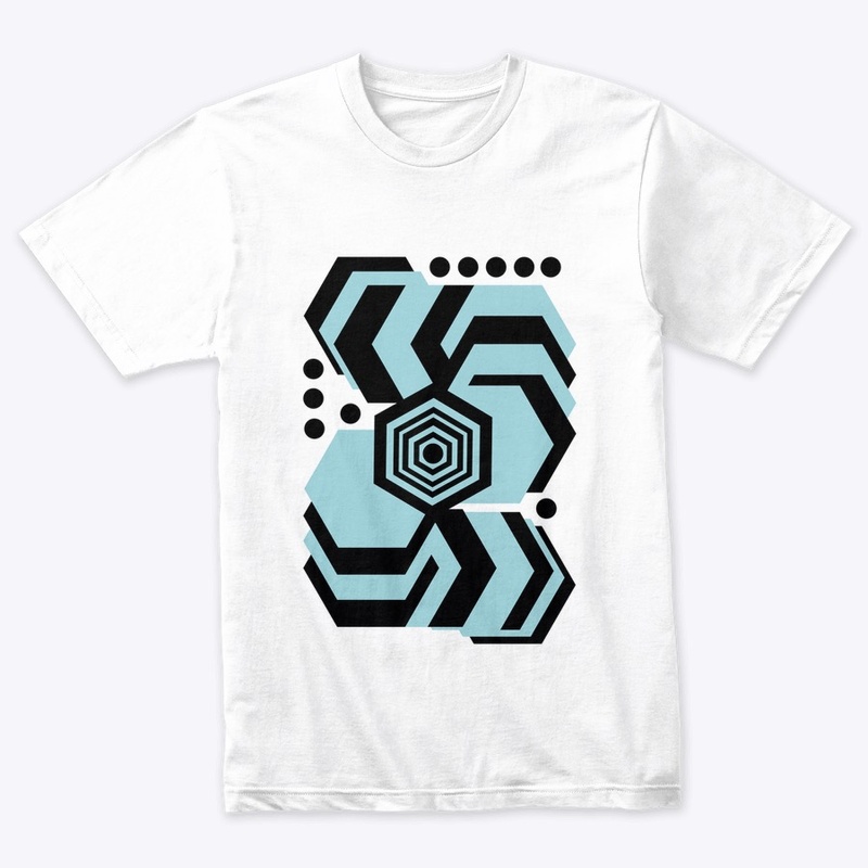 Teal & Black Abstract Tops & Leggings