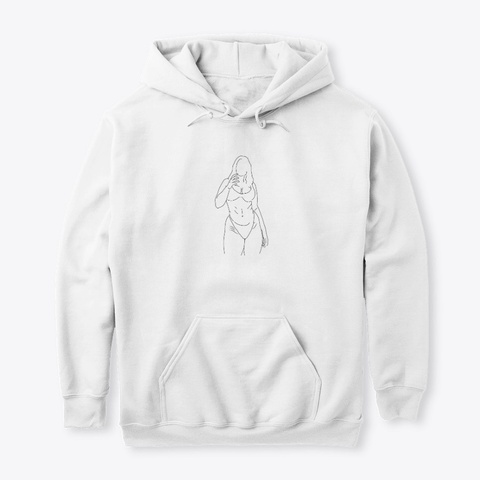 Idgaf Merch White T-Shirt Front