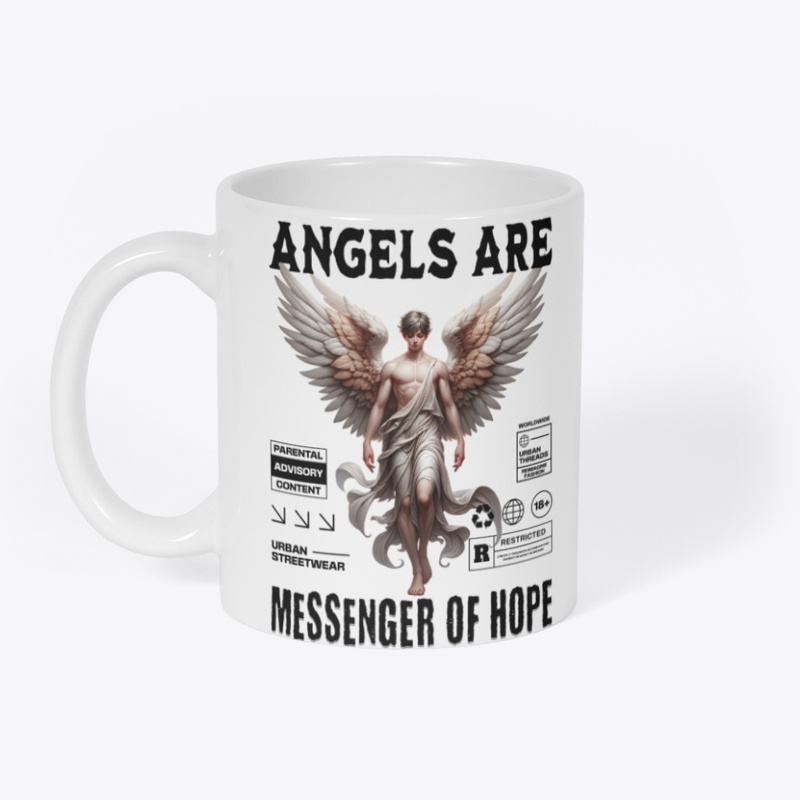 Angelic Warrior with Wings Design