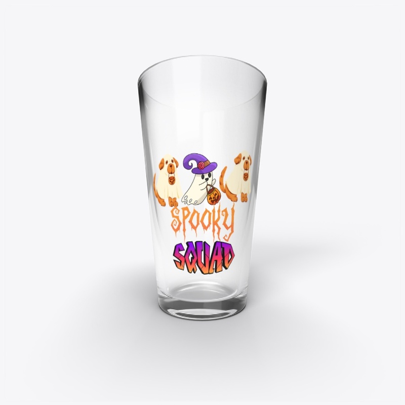 Halloween Ghost Dog Spooky Squad Tshirt