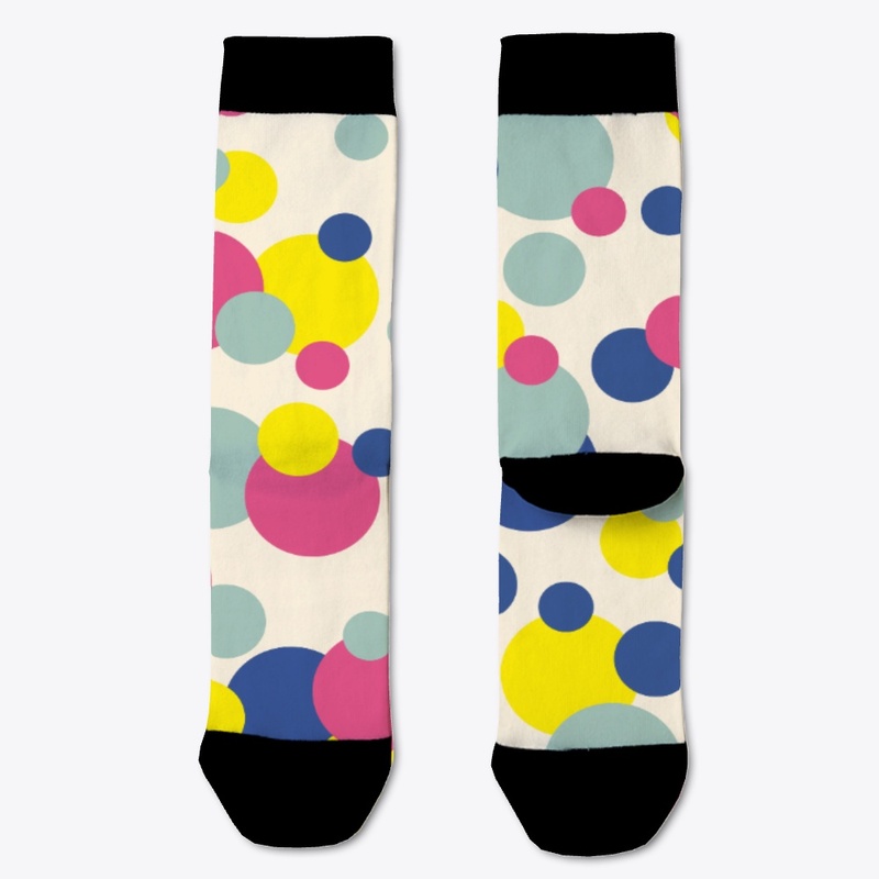 Abstract Colorful Retro Dots