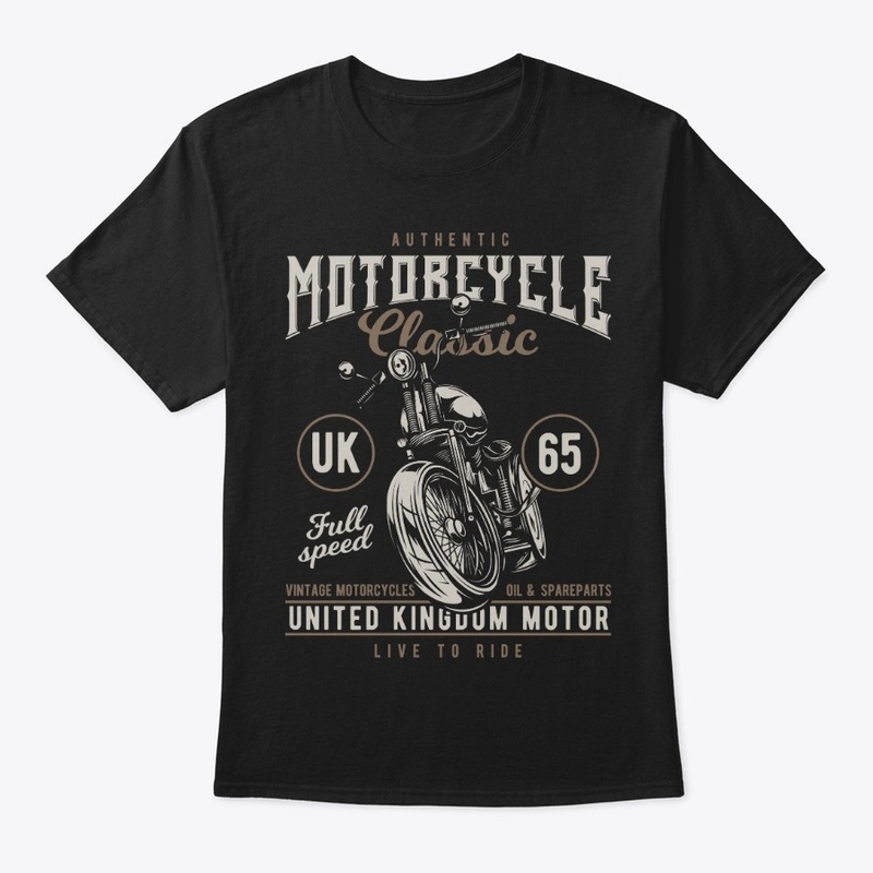 Motorcycle Classic Live to Ride Biker 