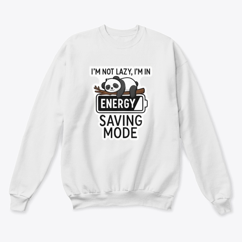 Energy Saving Mode Panda T-Shirt
