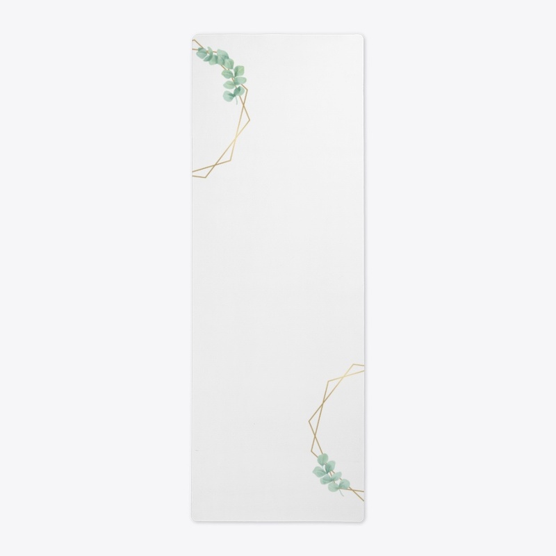 Gold leaf yoga mat