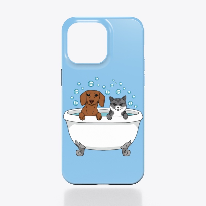 Dog and Cat Bath Time