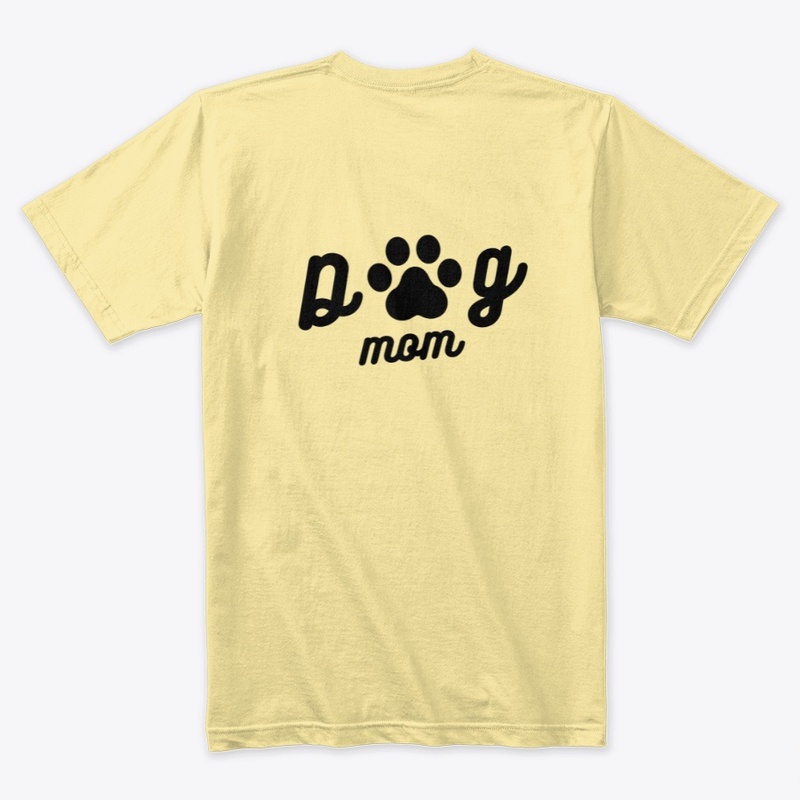 Dog Mom w/Paw Prints Logo