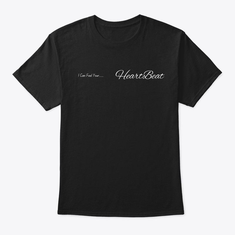 HeartBeat Tshirt Black Bra Hoodie Tee