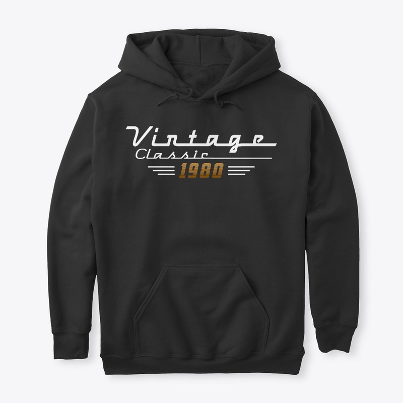 Vintage Classic 1980 Birthday Tee Shirt