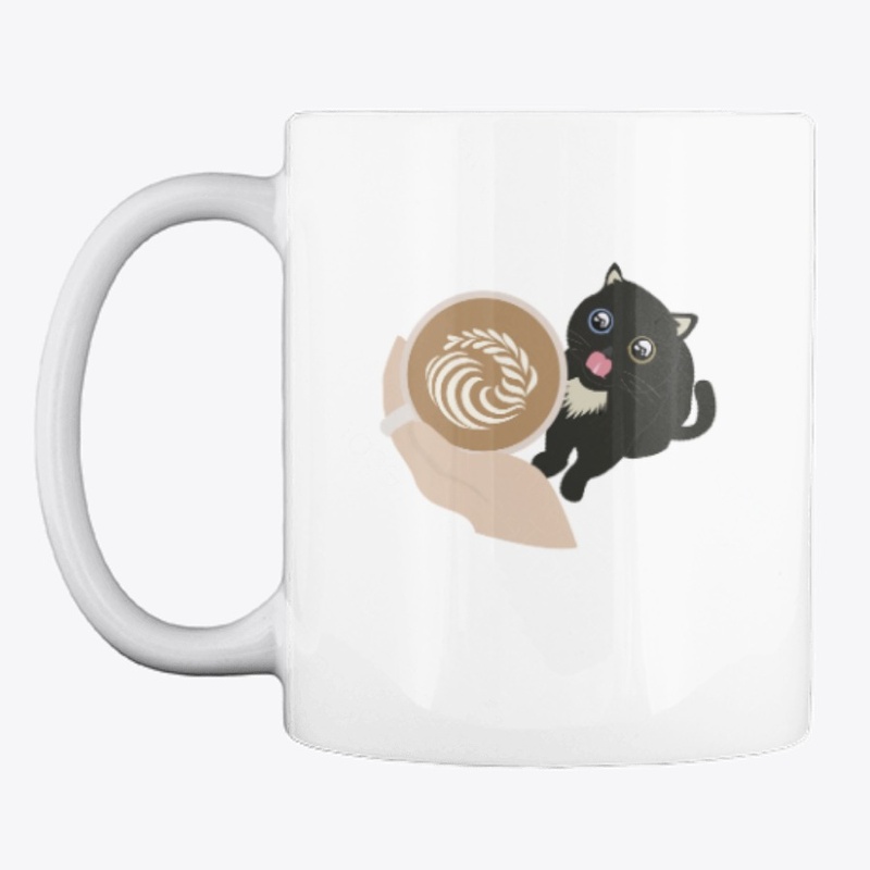 Black Kitten & Latte