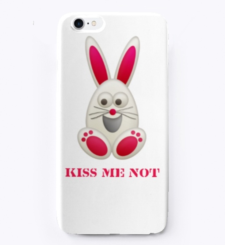 Funny Bunny Kiss Me Not Face mask