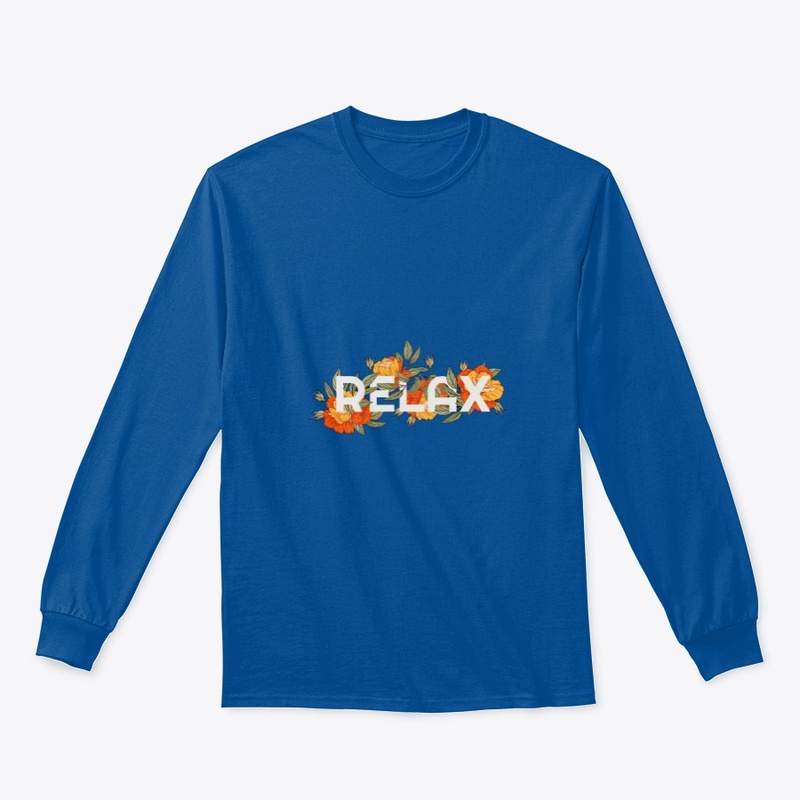 Relax Floral Graphic Long Sleeve Tee