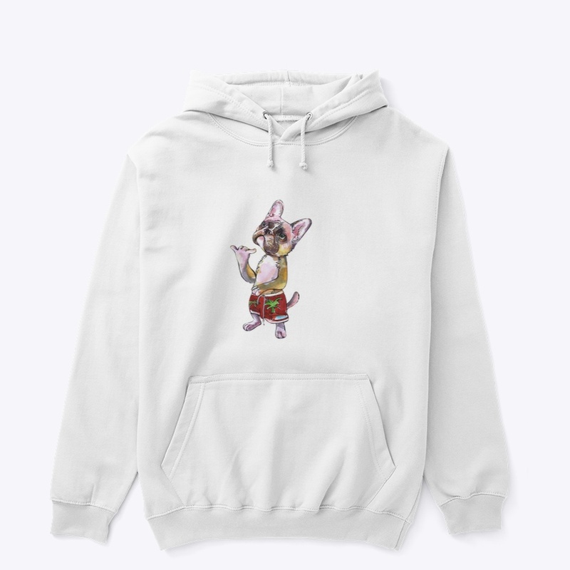 Frenchie surfer 